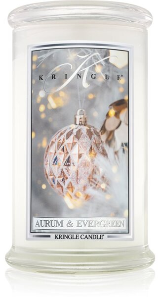 Kringle Candle Aurum & Evergreen vonná sviečka 624 g