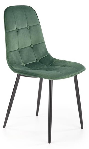 Halmar K417 stolička tmavo zelená velvet