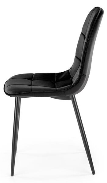 Halmar K417 stolička čierna velvet