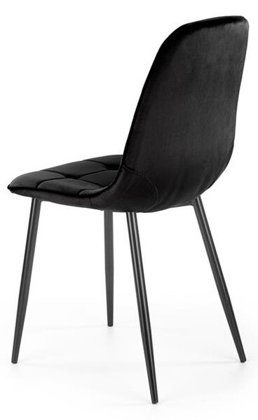 Halmar K417 stolička čierna velvet