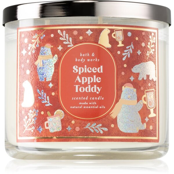 Bath & Body Works Spiced Apple Toddy vonná sviečka s esenciálnymi olejmi 411 g