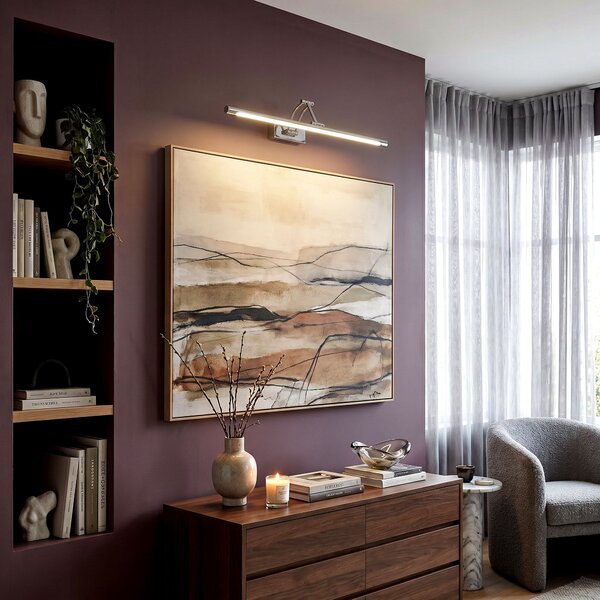 Toolight Toolight, LED nástenné svietidlo, 60cm, 12W, 4000K, 1500lm, SWE017-1W, chrómová, OSW-20116