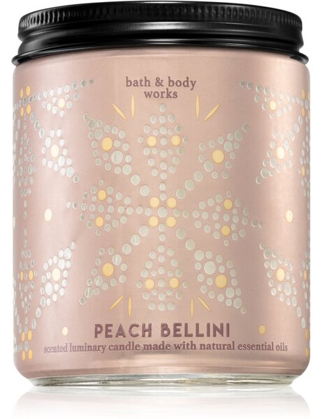 Bath & Body Works Peach Bellini vonná sviečka 198 g