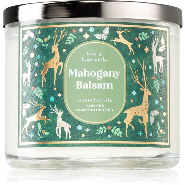 Bath & Body Works Mahogany Balsam vonná sviečka II. 411 g