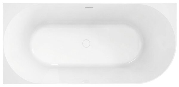 Rea Bellanto Slim, rohová akrylátová vaňa, 150x74cm, ľavá, biela odtoková krytka, REA-W0582