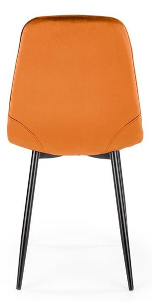 Halmar K417 stolička jedálenská, látka velvet škoricová
