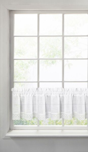 Biela záclona LISA 150x30 cm