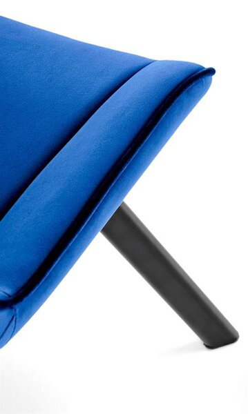Halmar K520 jedálenská stolička, otáčacia, látka velvet, modrá