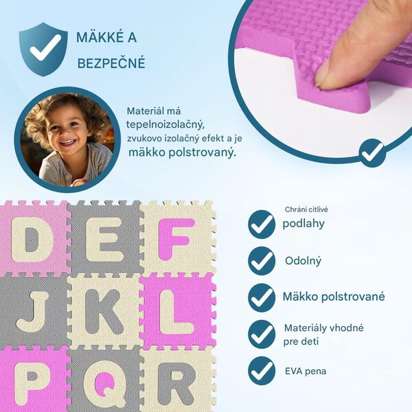 Detská hracia podložka - ružová