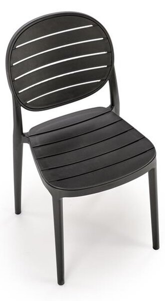 Halmar K529 stolička, PVC, čierna