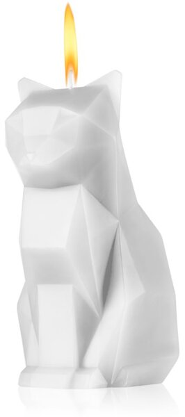 54 Celsius PyroPet KISA (Cat) dekoratívna sviečka White 17 cm