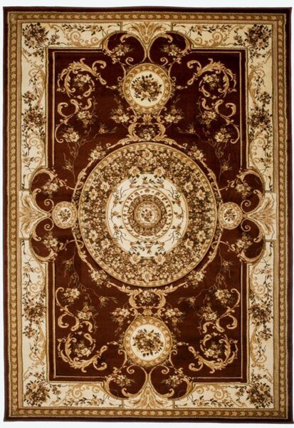 Kusový koberec klasický vzor 3 hnedý . 250x350cm
