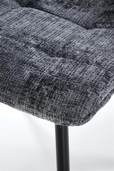 Halmar K547 jedálenská stolička otočná, látka velvet, sivá