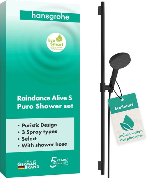 Hansgrohe Raindance Alive Select S 125 3jet EcoSmart Uni.PuroS 900 mm MSW sprchová súprava, 1 kus