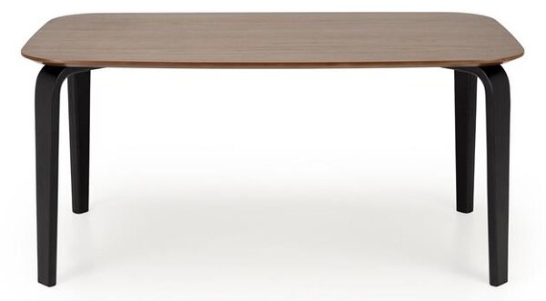 Halmar PEDRO jedálenský stôl 160/90/75/140cm, MDF/dýha, orech/čierna