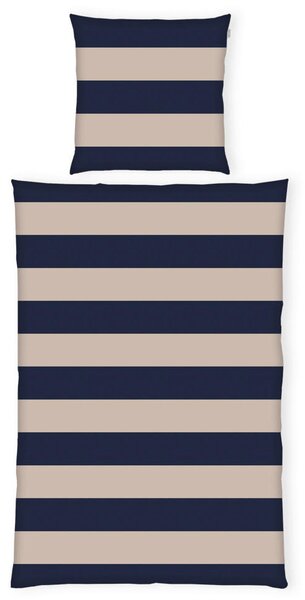 OBOJSTRANNÁ POSTEĽNÁ BIELIZEŇ, renforcé, piesková, tmavomodrá, 135/200 cm Tom Tailor - Obliečky & plachty, Online Only