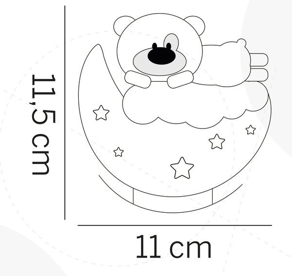 DETSKÁ STOLNÁ LAMPA, 11/6.5/12.5 cm - Online Only bytové doplnky, Online Only