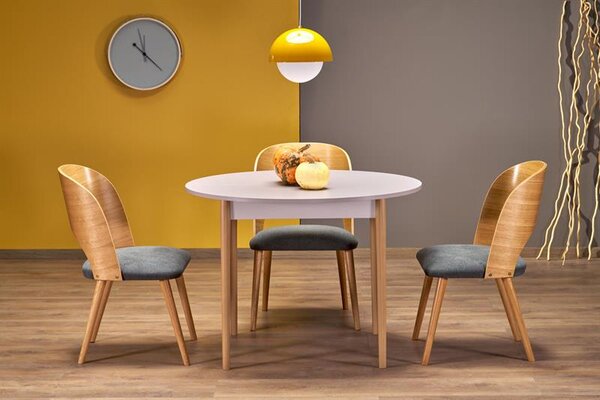 Halmar PIVOT jedálenský stôl rozkladací 102-142x102x75, kašmír/ prírodný