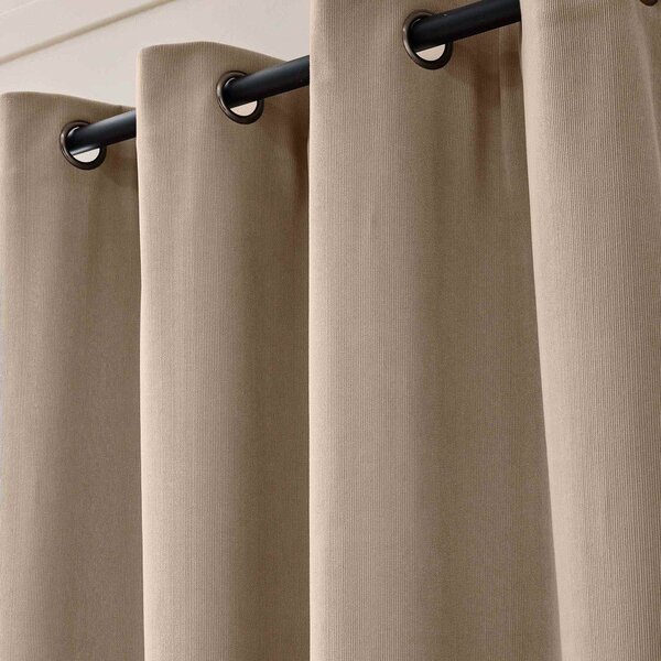 Hnedý menčestrový termo záves 140x260 cm Madison – douceur d'intérieur