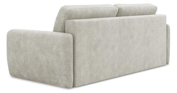 Krémová ženilková rozkladacia/s úložným priestorom pohovka 218 cm Lilo – Makamii