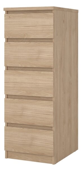 Komoda v dekore duba v prírodnej farbe 40x111x50 cm Naia – Tvilum