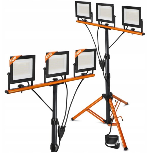 Smart LED LED reflektor so stojanom 3x50W 16500Lm IP65