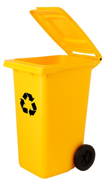 Smetná nádoba žltá 240 l