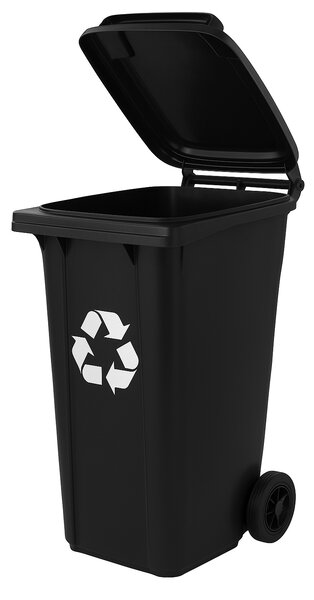 Smetná nádoba čierna 240 l