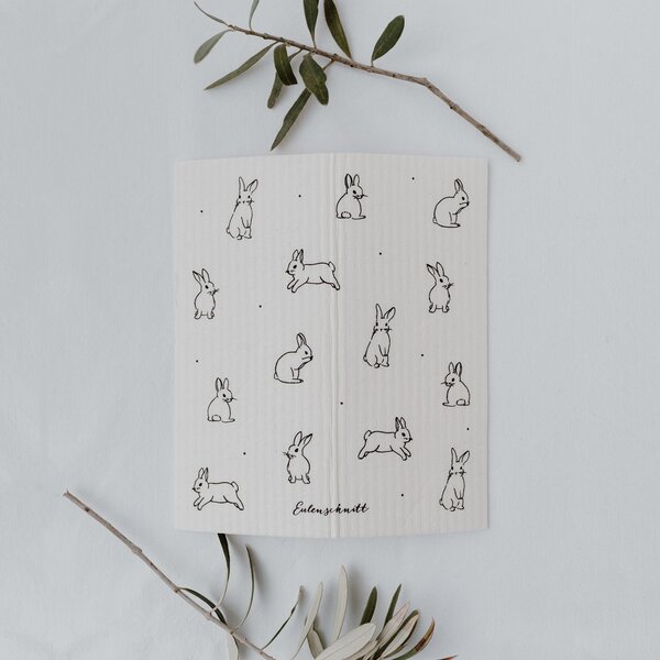 Prírodná hubová utierka Rabbit – set 3 ks