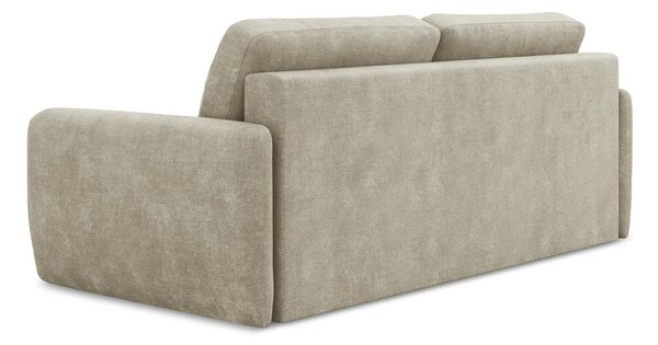 Béžová ženilková rozkladacia/s úložným priestorom pohovka 218 cm Lilo – Makamii