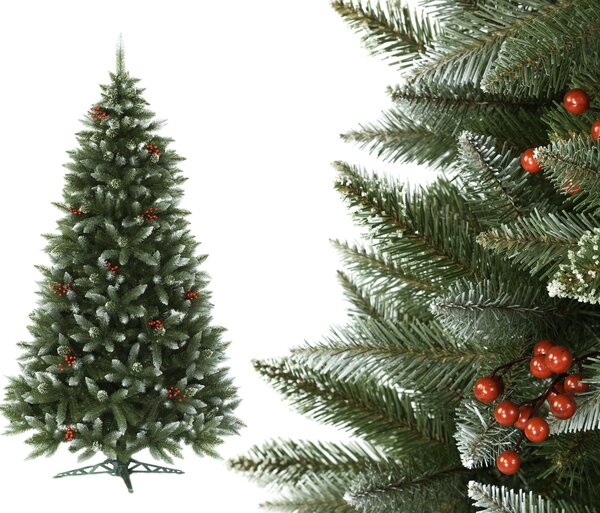 Foxigy Vianočný stromček Smrek 150cm Luxury Diamond s jarabinou