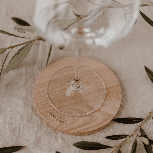 Drevená podtácka Oak Wine Lover