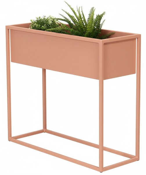 Kovový kvetináč Jasmine terakota RAL 3012