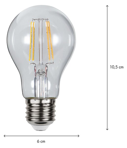 LED žiarovka E27 A60 Clear