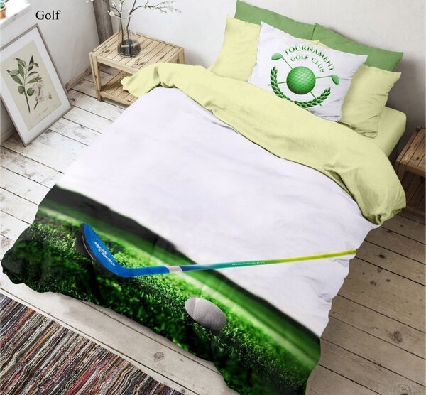 Kvalitex 3D posteľná bielizeň 140x200, 70x90cm Golf