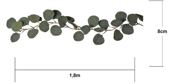 Svetelná LED girlanda Eucalyptus 180 cm