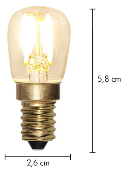 LED žiarovka E14 ST26 – stmievatelná