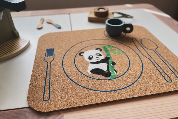 KORKII, Korkové prestieranie PANDA 2 kusy, 0504566