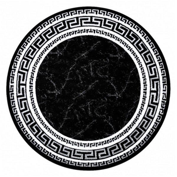 Kusový koberec Rasmus čierny kruh 150cm