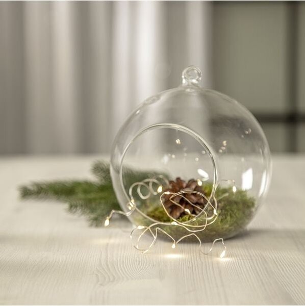 LED svetelný drôtik Dew Drop Silver 110 cm