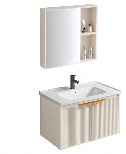 Súprava kúpeľňového nábytku s umývadlom Mario 60cm Beige