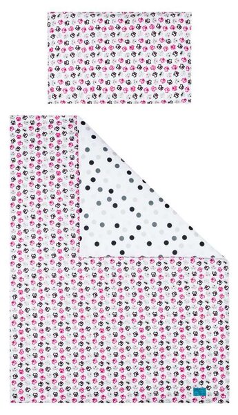 5-dielne posteľné obliečky Belisima Mačiatka 100/135 ružové