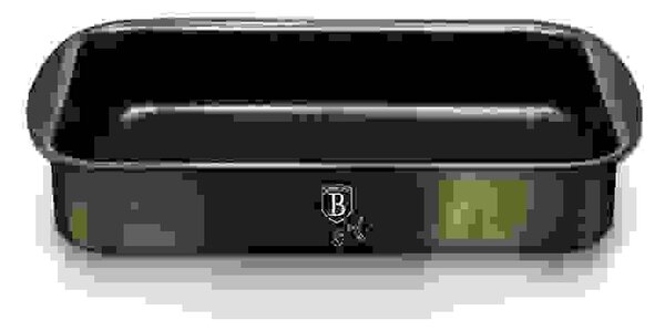 BERLINGERHAUS Plech na pečenie hlboký s mramorovým povrchom Shiny Black Collection 35x27cm BH-6804