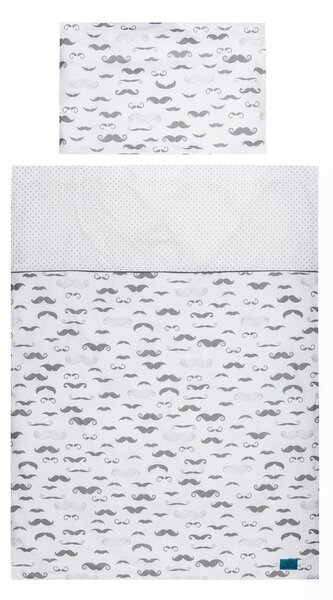5-dielne posteľné obliečky Belisima Little Man 100/135 sivé