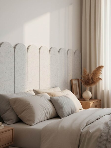 Sinsay - Filcové nástenné panely 5 pack - svetlošedá