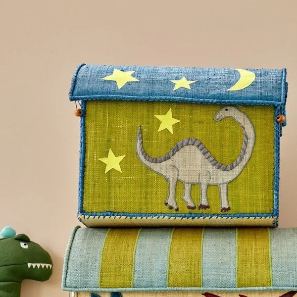 Detský úložný box Raffia Dinosaur Theme M