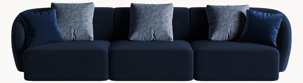 Modulárna velúrová pohovka Chiara (4-miestna), Š 266 cm