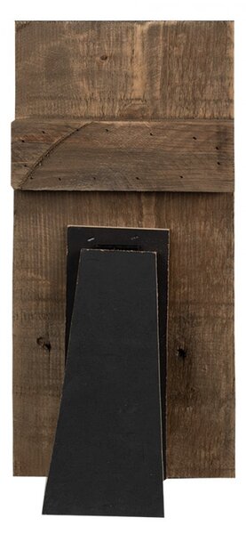 Hnedý antik drevený fotorámik s klipom Clipp - 15*3*36 cm / 3x 9*13 cm - Clayre & Eef