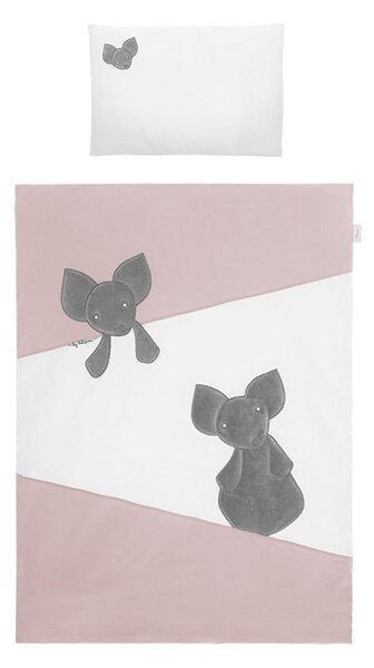 2-dielne posteľné obliečky Belisima Mouse 90/120 ružové
