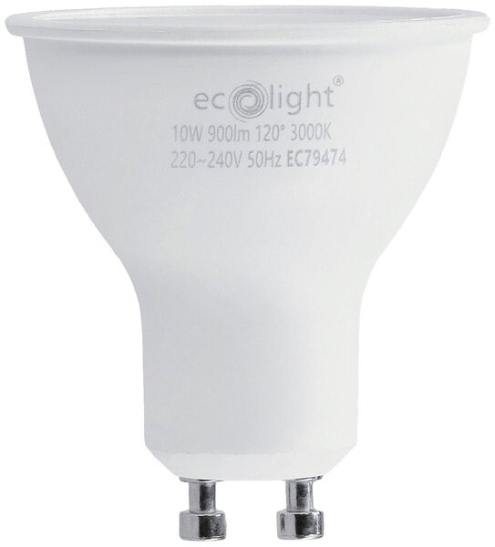 Sada 6x GU10 10W LED žiaroviek - teplá biela